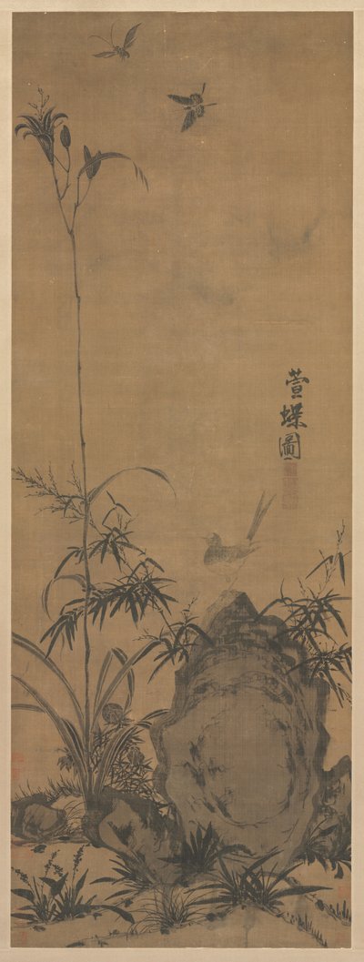 Lys et Papillons - Liu Shanshou