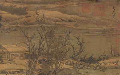 Ruisseaux et Montagnes sous la Neige Fraîche, vers la fin du 12e siècle - Liu Songnian
