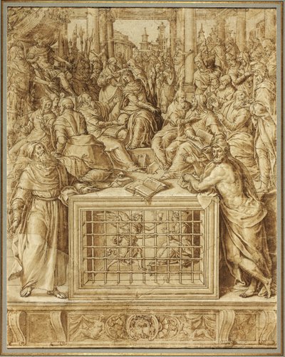 Sainte Catherine disputant avec les philosophes - Livio Agresti