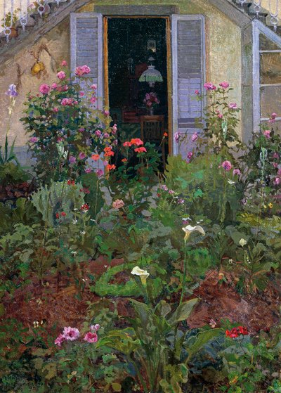Triptyque ou Jardin en fleurs - Llewelyn Lloyd