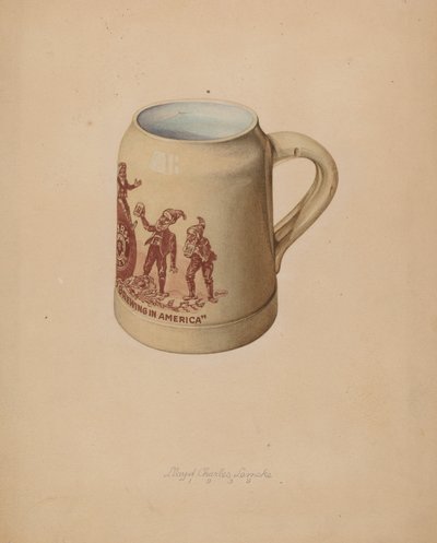Chope en grès pour bière - Lloyd Charles Lemcke