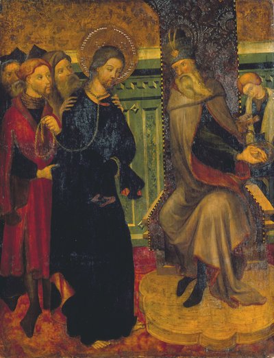 Le Christ devant Pilate - Lluís Borrassà