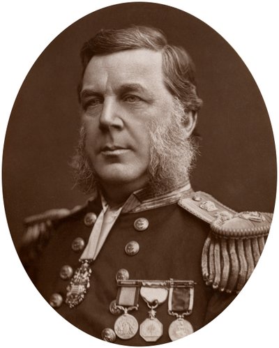 Capitaine Bedford Clapperton Trevelyan Pim, officier de marine britannique, 1883 - Lock and Whitfield