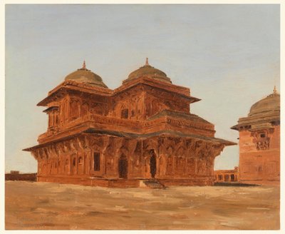 Dessin, Fatehpur Sikri, Palais de Birbal, Inde, 19 mars 1881 - Lockwood de Forest
