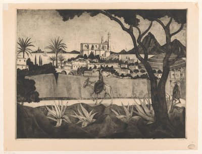 Bastia en Corse - Lodewijk Schelfhout (signed by artist)