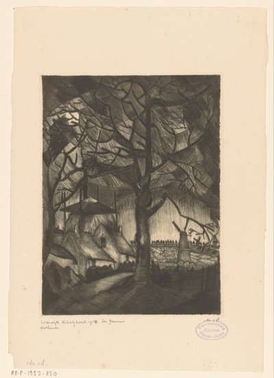 Ferme - Lodewijk Schelfhout (signed by artist)
