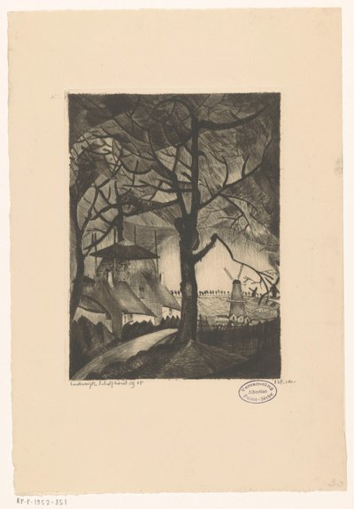 Ferme - Lodewijk Schelfhout (signed by artist)