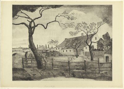 Ferme avec bétail en Hollande - Lodewijk Schelfhout (signed by artist)