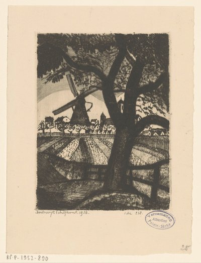 Verger - Lodewijk Schelfhout (signed by artist)
