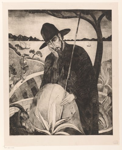 Le Berger Corse II - Lodewijk Schelfhout (signed by artist)