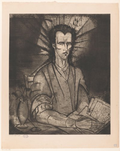 Philosophe - Lodewijk Schelfhout (signed by artist)