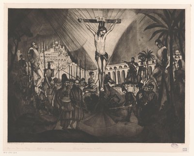 Golgotha II - Lodewijk Schelfhout (signed by artist)
