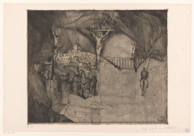 Golgotha I - Lodewijk Schelfhout (signed by artist)