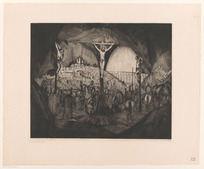 Golgotha I - Lodewijk Schelfhout (signed by artist)