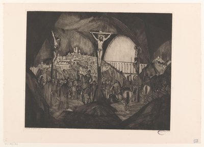 Golgotha I - Lodewijk Schelfhout (signed by artist)