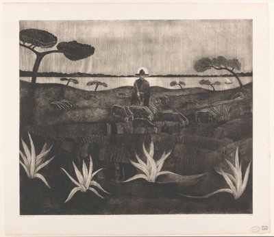 Le Troupeau - Lodewijk Schelfhout (signed by artist)