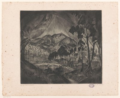 Paysage vallonné avec industrie - Lodewijk Schelfhout (signed by artist)