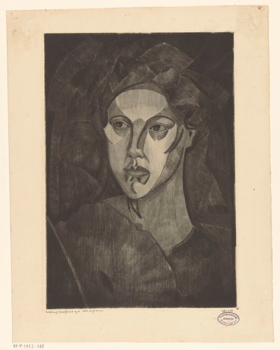 Tête de femme I - Lodewijk Schelfhout (signed by artist)