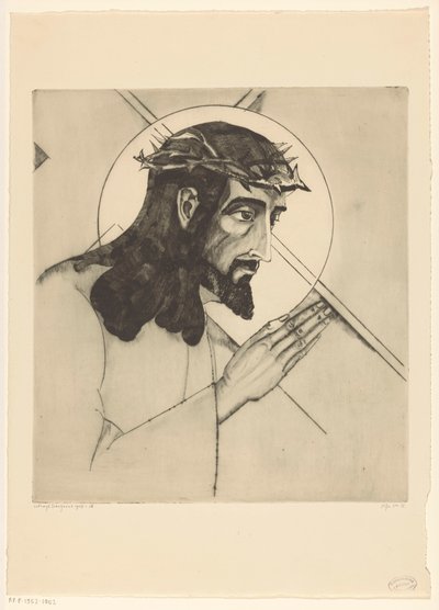 Portement de croix - Lodewijk Schelfhout (signed by artist)