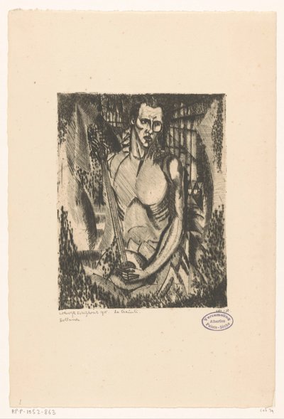 Musicien - Lodewijk Schelfhout (signed by artist)