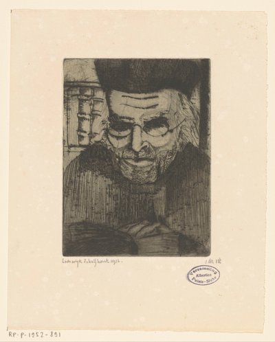Portrait de G.J. Brinkman - Lodewijk Schelfhout (signed by artist)