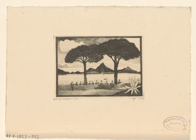 Deux arbres - Lodewijk Schelfhout (signed by artist)