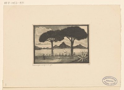 Les Deux arbres - Lodewijk Schelfhout (signed by artist)