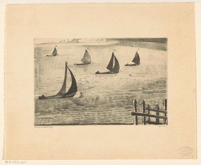 Sortie du port - Lodewijk Schelfhout (signed by artist)