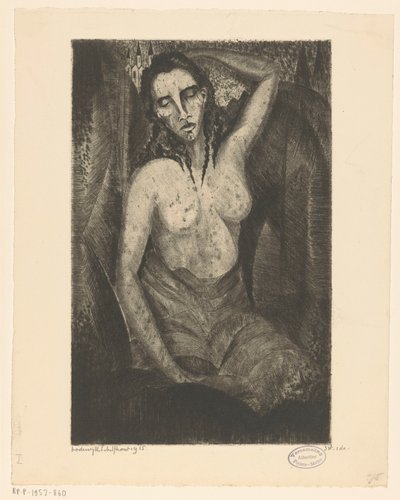 Femme assise - Lodewijk Schelfhout (signed by artist)