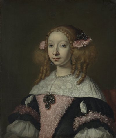 Adriana Jacobusdr Hinlopen (1646-1736), épouse de Johannes Wijbrants - Lodewijk van der Helst
