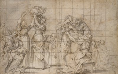 La Naissance de Jean-Baptiste, vers 1575-1610 - Lodovico Carracci
