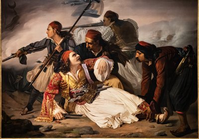 Mort de Marco Botzaris, vers 1841 - Lodovico Lipparini