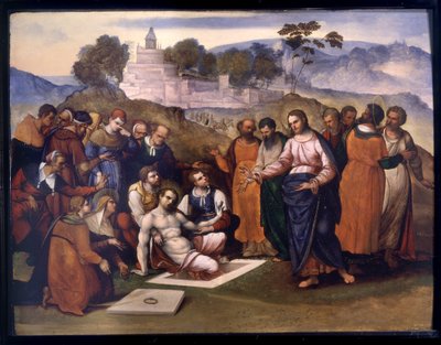Résurrection de Lazare - Lodovico Mazzolino