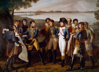 Napoléon Ier ordonne de construire un pont sur le Danube à Ebersdorf le 19 mai 1809 (détail) - Lodovico Venuti
