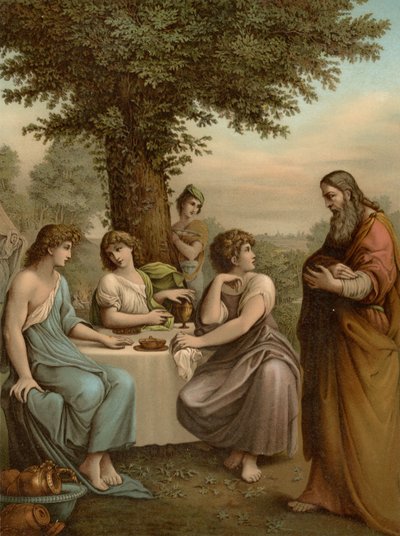 Abraham reçoit les anges - Lodovico after Carracci