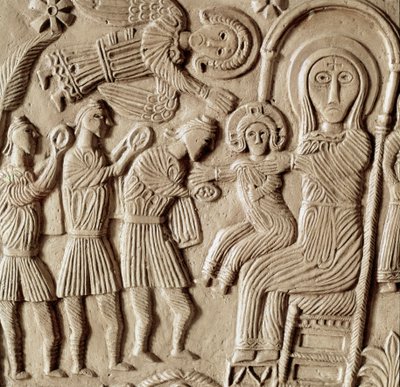 Archéologie du Moyen Âge : adoration des Mages - Lombard School