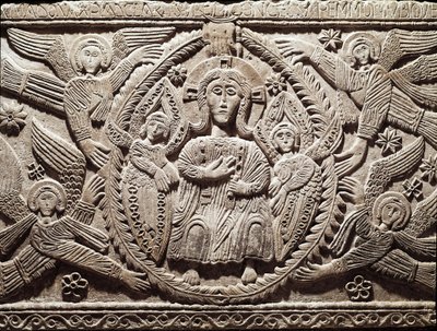 Art lombard : Christ en gloire, bas-relief de l