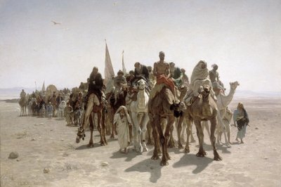 Pèlerins en route pour La Mecque - Léon Belly