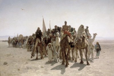 Pèlerins allant à La Mecque, 1861 - Léon Belly