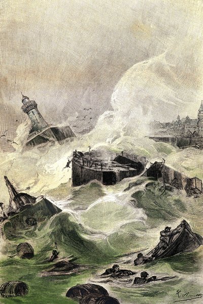 Illustration du roman de Jules Verne « L