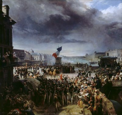 La Garde nationale de Paris part pour l