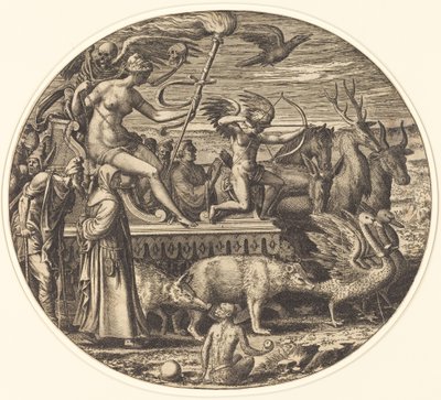 La luxure - Léon Davent after Luca Penni