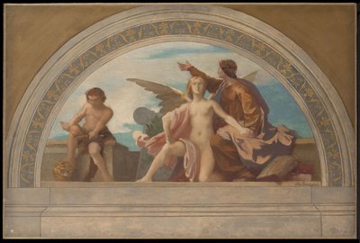 Esquisse pour le Salon des Lettres, Hôtel de Ville, Paris : La Philosophie libère la pensée, vers 1890 - Léon Pierre Urbain Bourgeois