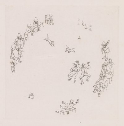 Fêtards (Ribauds et Ribaudes) - Léonce Justin Alexandre Petit