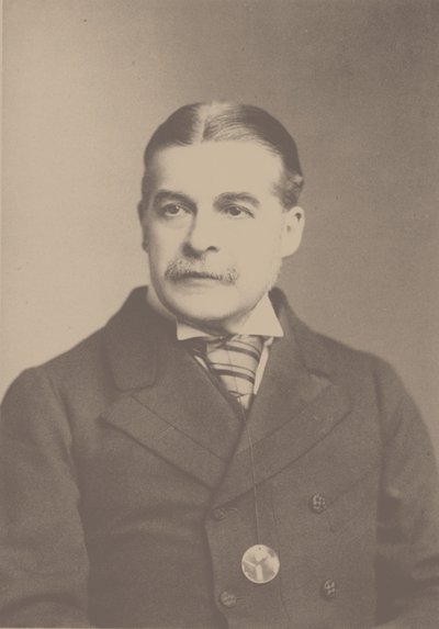 Portrait du compositeur Sir Arthur Sullivan 1842-1900, années 1880 - London . Photo studio Elliott and