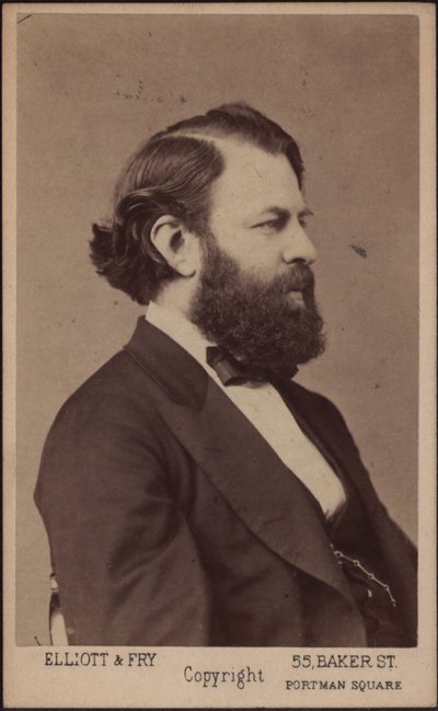 Portrait du violoniste et compositeur Joseph Joachim 1831-1907, vers 1875 - London . Photo studio Elliott and