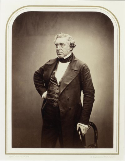 Portrait de Robert Stephenson, 1856 - London . Photo studio Maull and