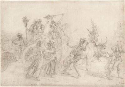 Pèlerins revenant de la fête de la Madonna dell