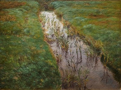 Un fossé, vers 1850 (huile sur toile) - Lorens Frolich