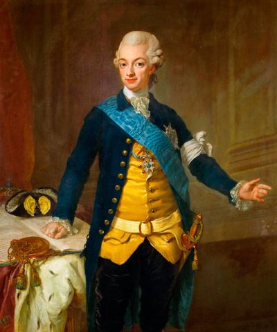 Portrait du roi Gustave III de Suède (1771-1792) - Lorens the Younger Pasch